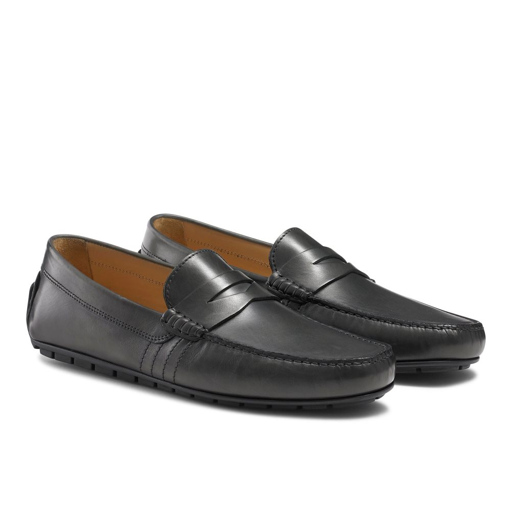 Black Russell And Bromley Soft Wear+ Driver Men's Formal Shoes | CA-2310U