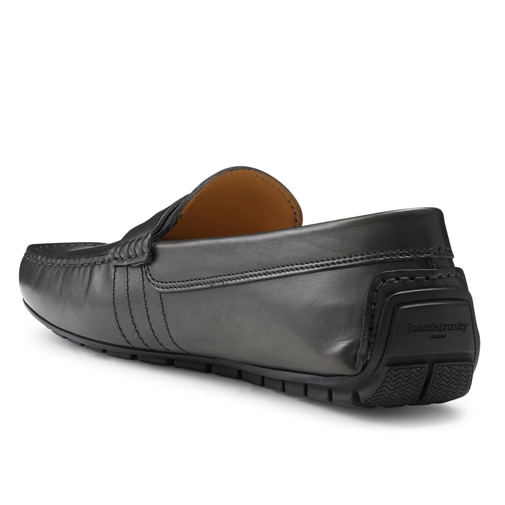 Black Russell And Bromley Soft Wear+ Driver Men's Formal Shoes | CA-2310U