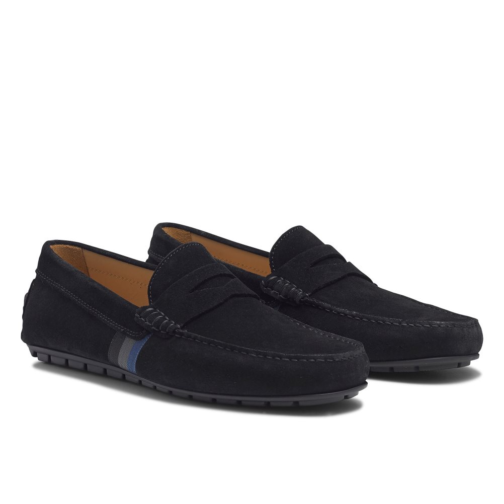 Black Russell And Bromley Soft Wear Driving Men's Formal Shoes | CA-5812V