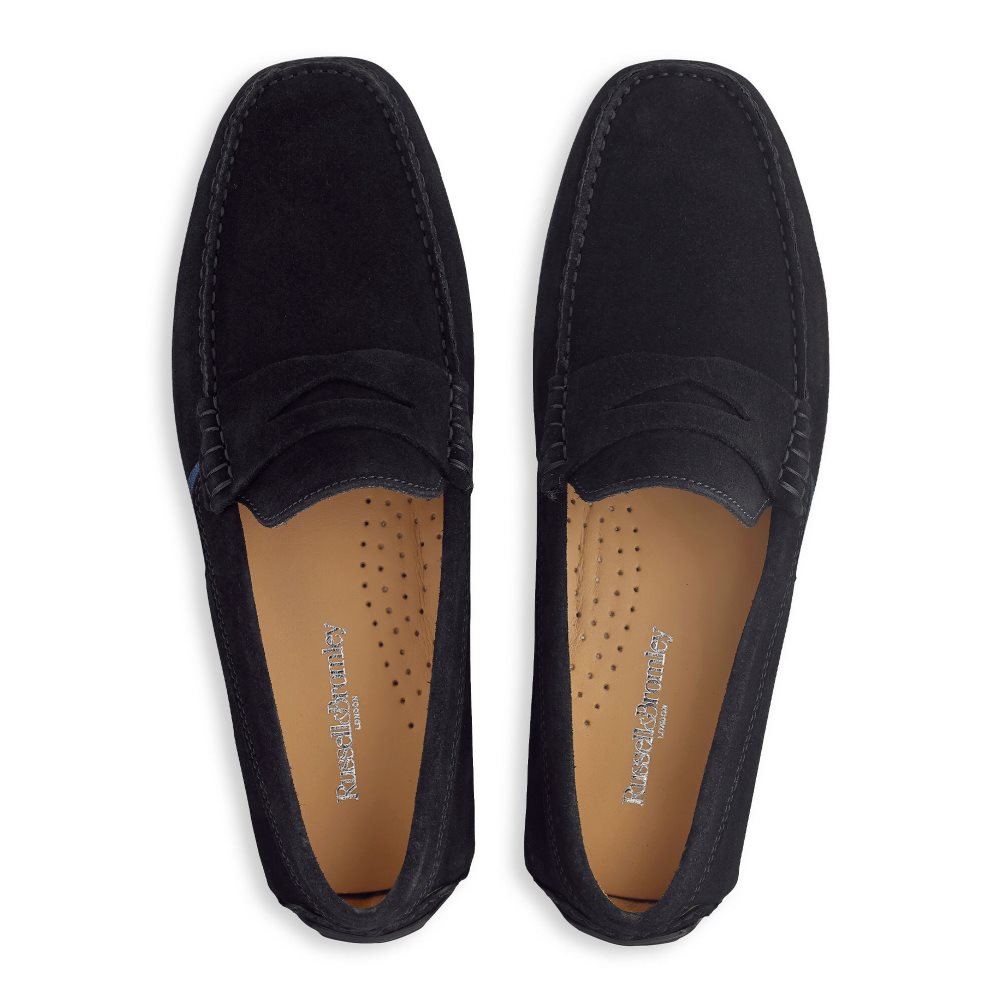 Black Russell And Bromley Soft Wear Driving Men's Formal Shoes | CA-5812V