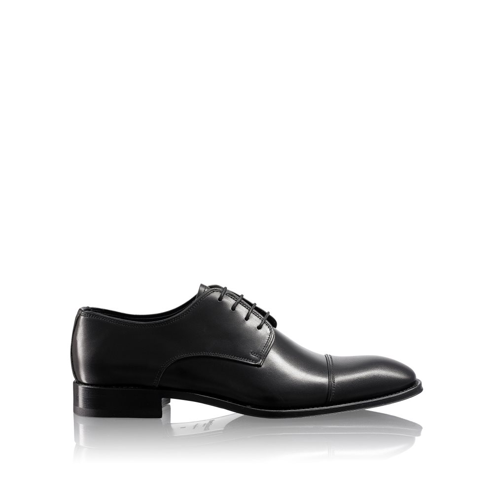 Black Russell And Bromley Spectrum Toe-cap Derby Men\'s Formal Shoes | CA-7236P