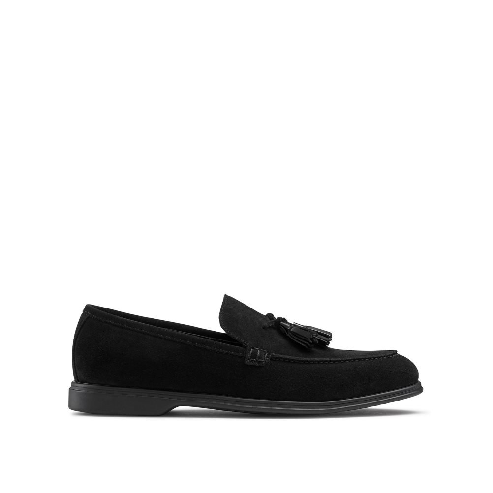 Black Russell And Bromley Tassel Tassel Men\'s Formal Shoes | CA-4069G