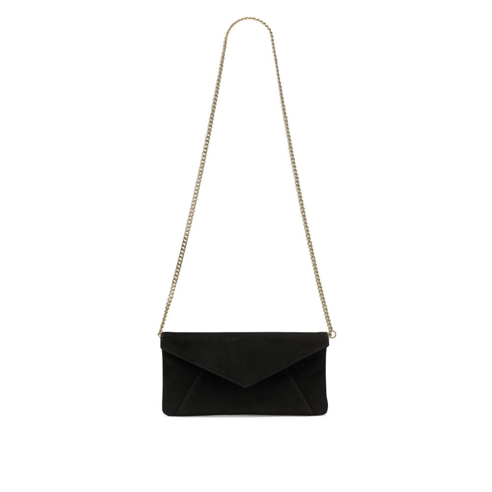 Black Russell And Bromley Topform Envelope Women's Clutch Bag | CA-5216W