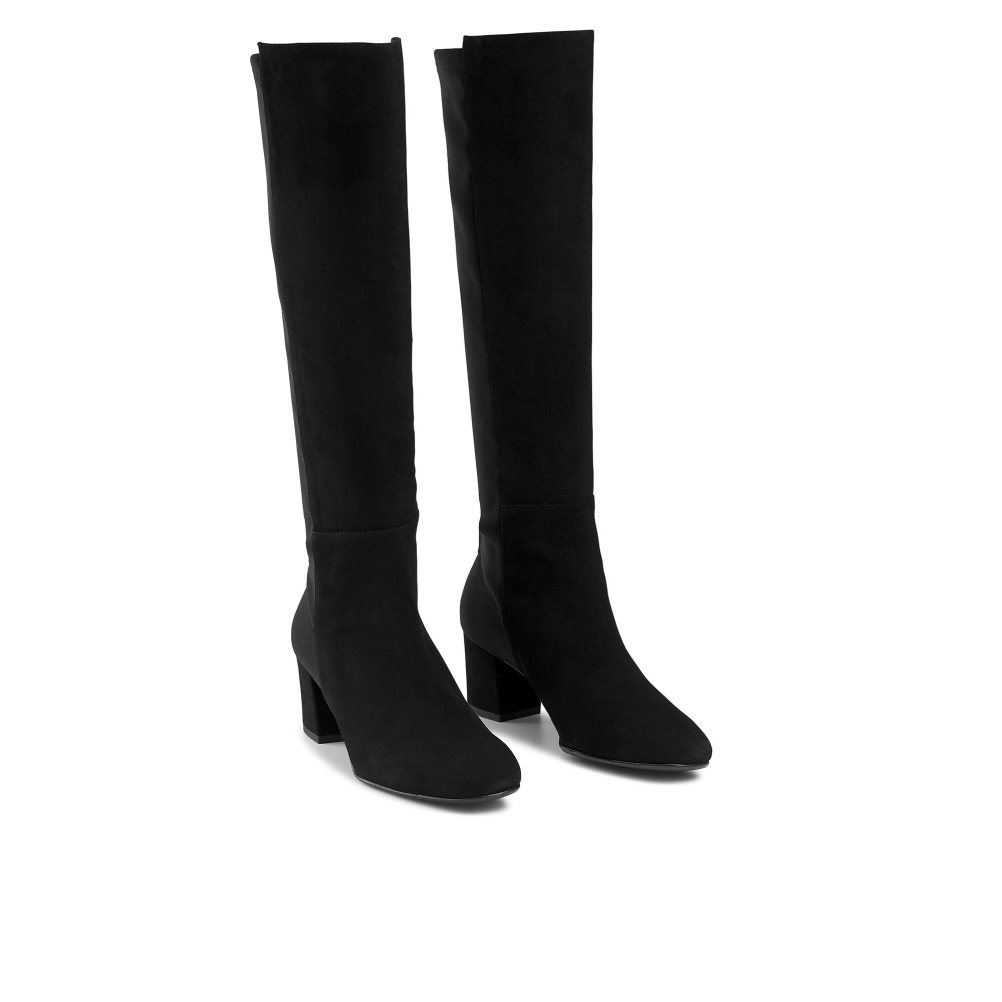 Black Russell And Bromley Trinni Long Stretch Women's Knee-high Boots | CA-6058J