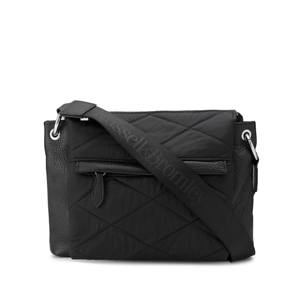 Black Russell And Bromley Trooper Multi Pocket Women\'s Crossbody Bags | CA-0951Z