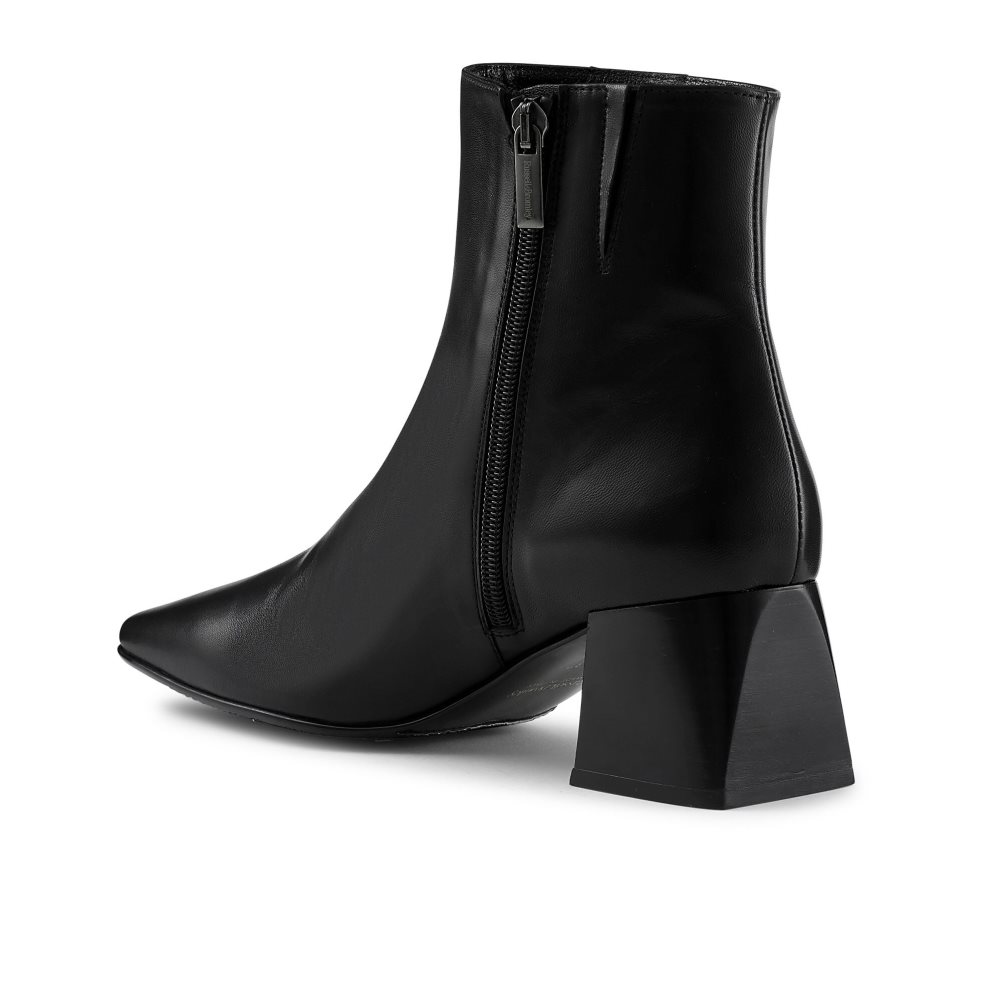 Black Russell And Bromley Twofaced Block Women's Heeled Boots | CA-0736P