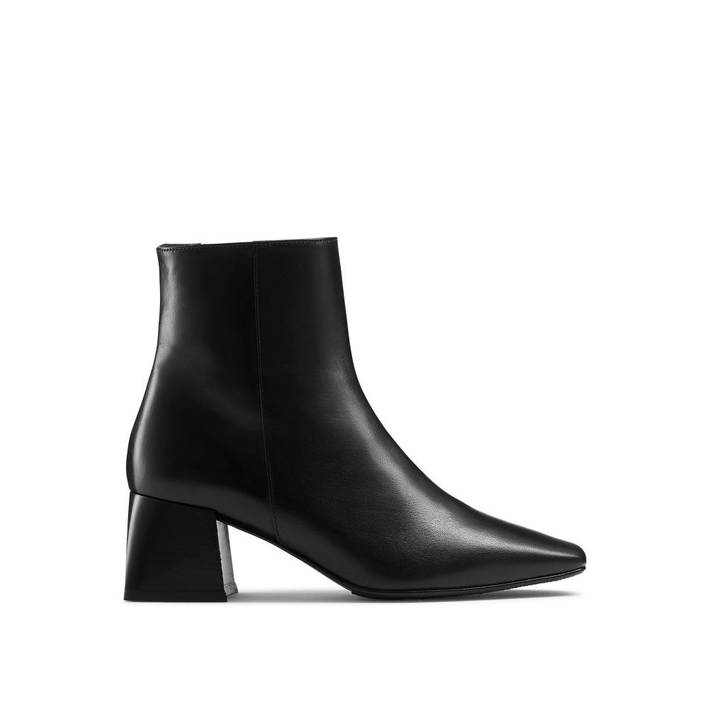 Black Russell And Bromley Twofaced Block Women\'s Heeled Boots | CA-0736P
