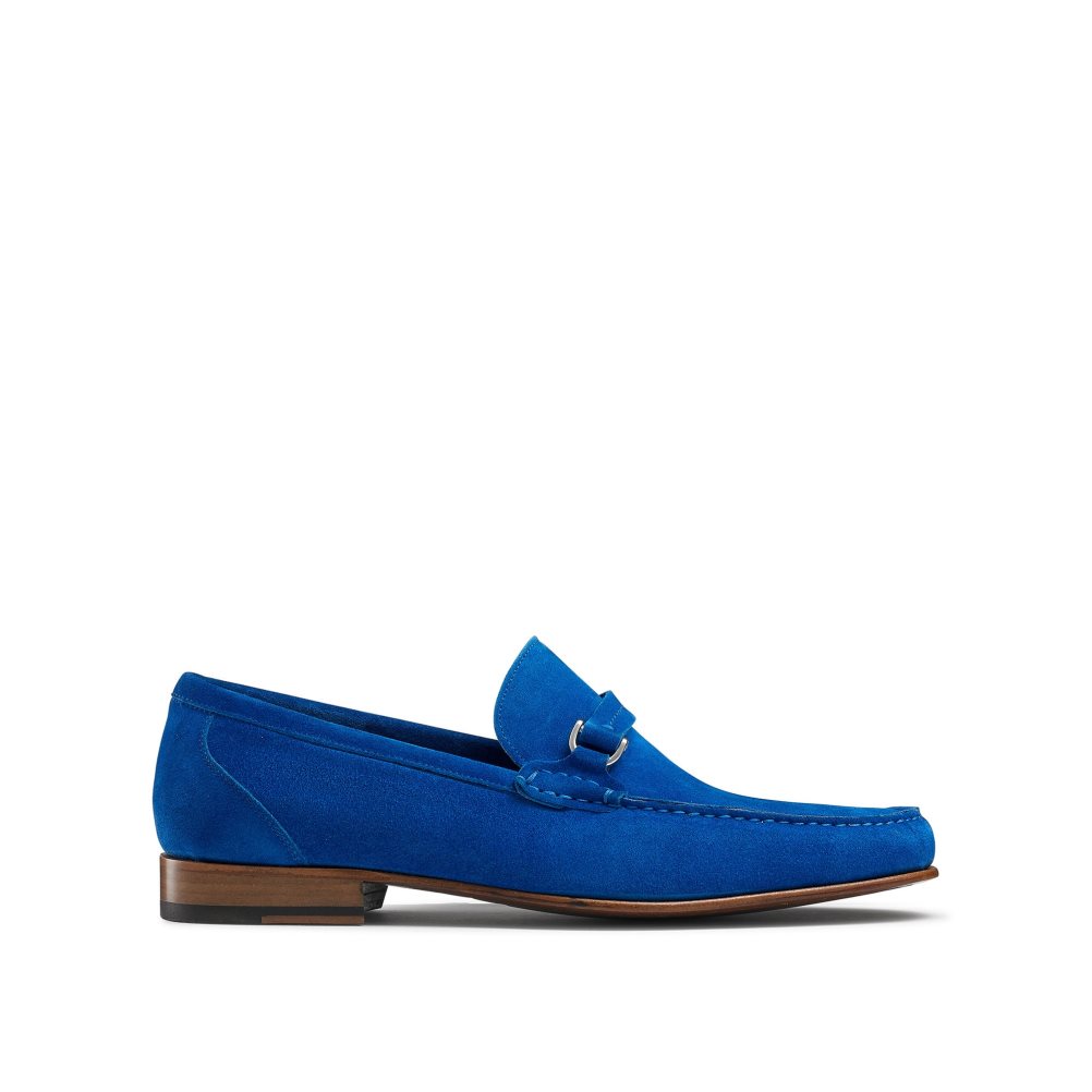Blue Russell And Bromley Elite Slip On Men\'s Moccasins | CA-5460Z