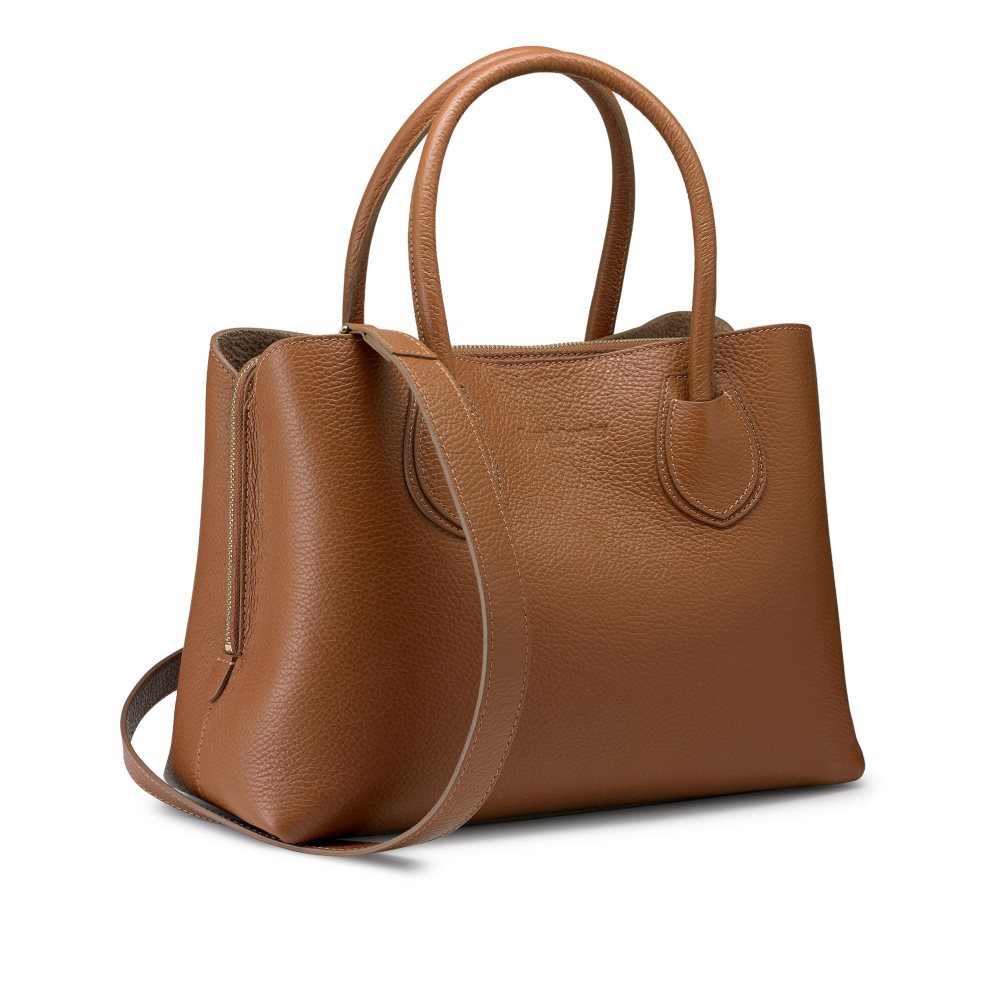 Brown Russell And Bromley 9 To 5 Top Women's Handbag | CA-9108J