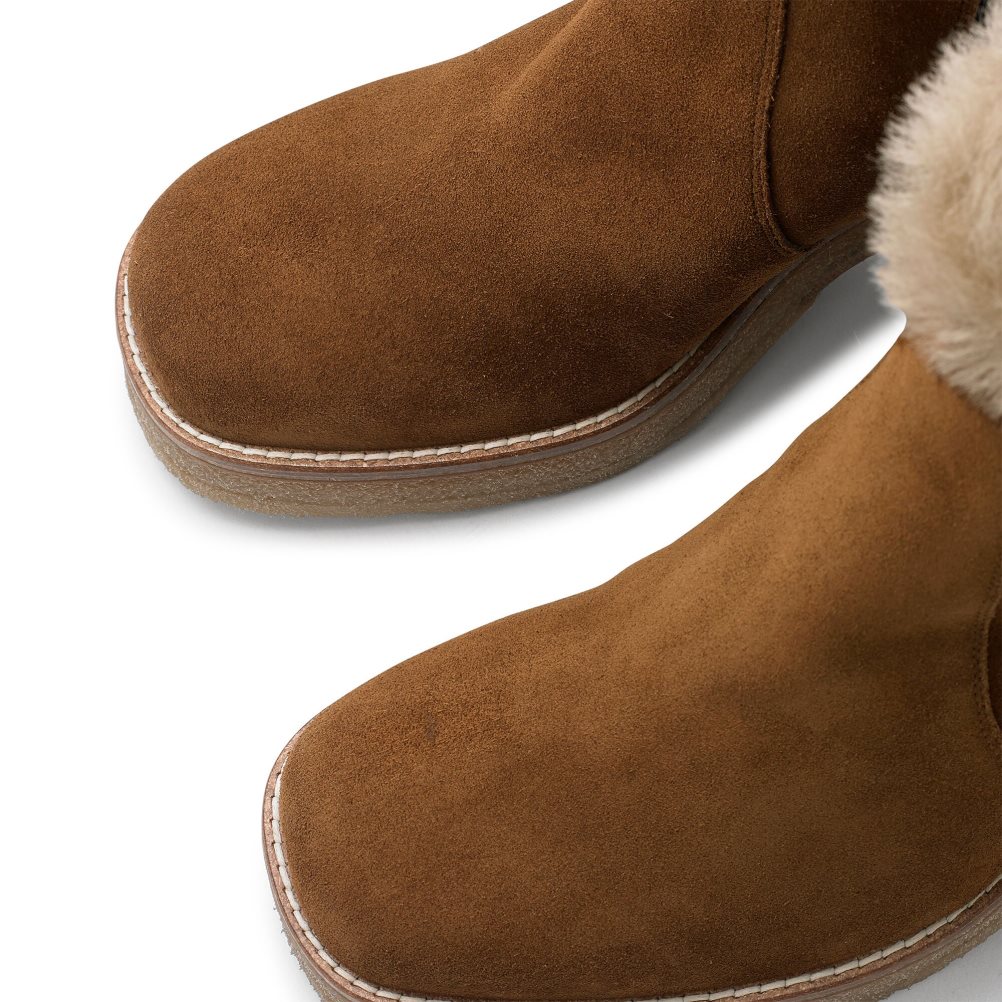 Brown Russell And Bromley Advent Block Women's Heeled Boots | CA-6582Z