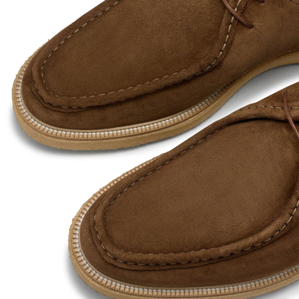 Brown Russell And Bromley Algonquin Crepe Sole Trappeur Men's Derby Shoes | CA-1245M