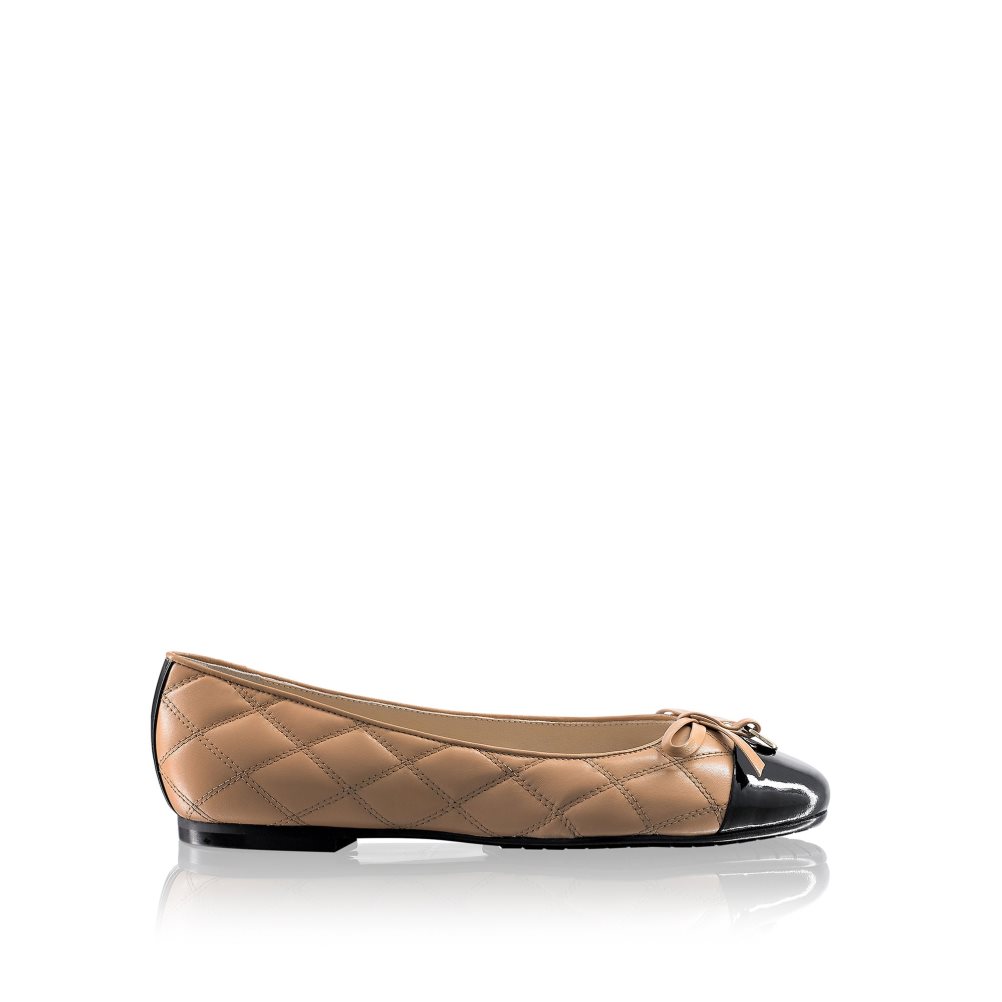 Brown Russell And Bromley Charming Quilted Women\'s Ballet Flats | CA-0936I