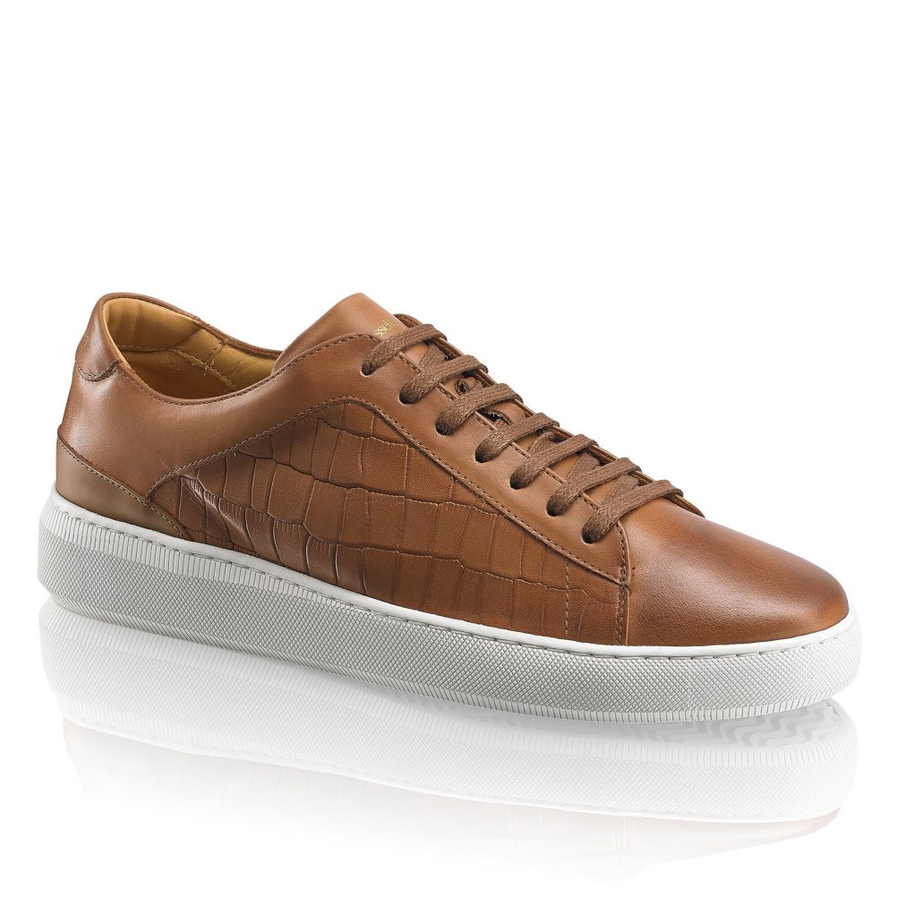 Brown Russell And Bromley Clear Run Lace-up Men's Sneakers | CA-1482M