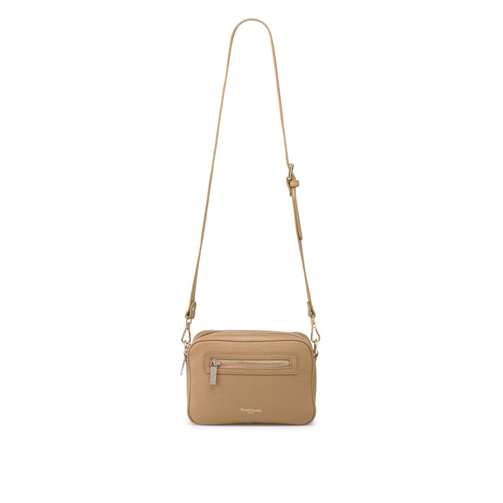 Brown Russell And Bromley Dynamic Triple Zip Camera Women's Crossbody Bags | CA-4201I