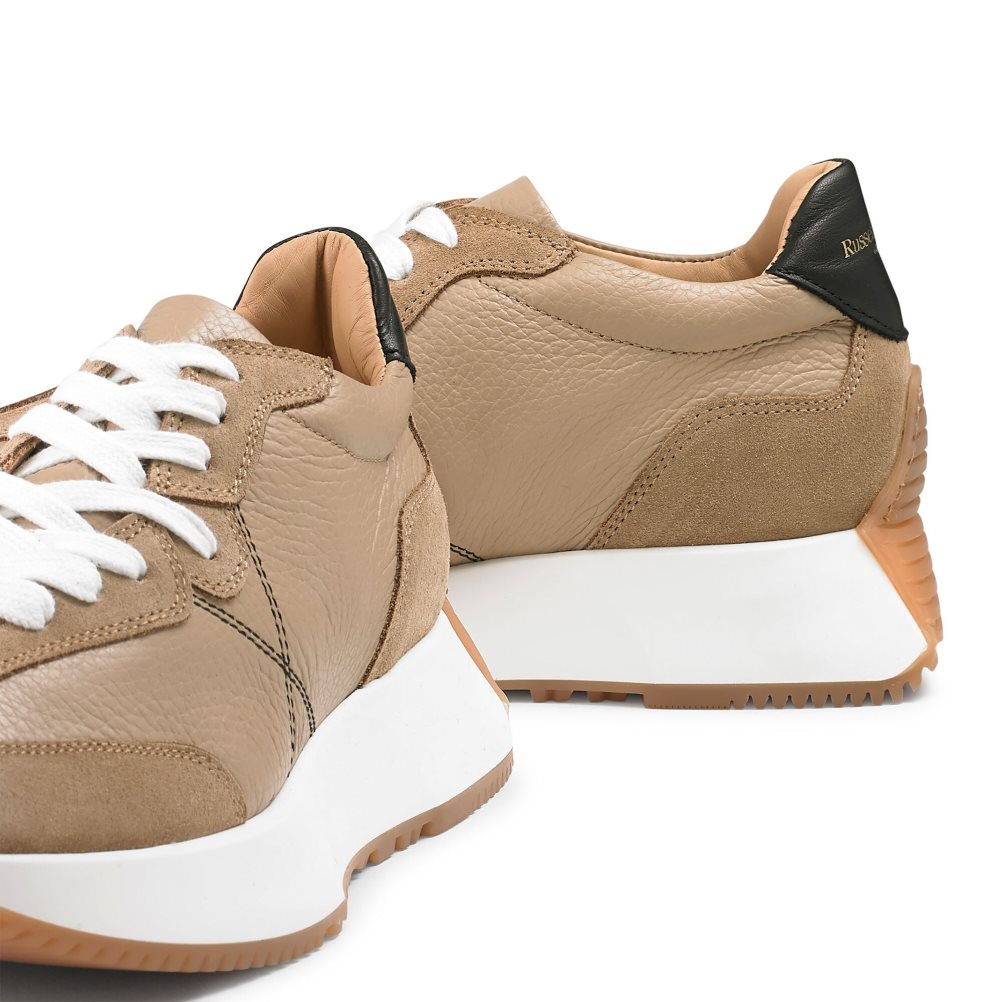 Brown Russell And Bromley Hourglass Flared Sole Women's Sneakers | CA-7983T
