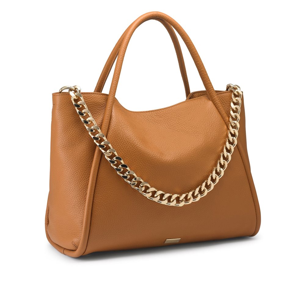 Brown Russell And Bromley Icon Chain East/West Grab Women's Tote Bags | CA-4912R