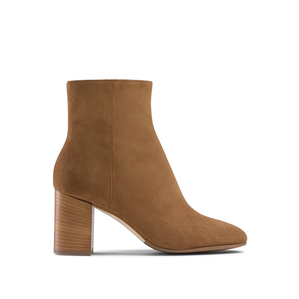 Brown Russell And Bromley Katie Dryleks Women\'s Heeled Boots | CA-0982W