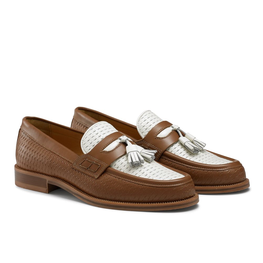 Brown Russell And Bromley Keeble 4 Tassel College Men's Formal Shoes | CA-2890S