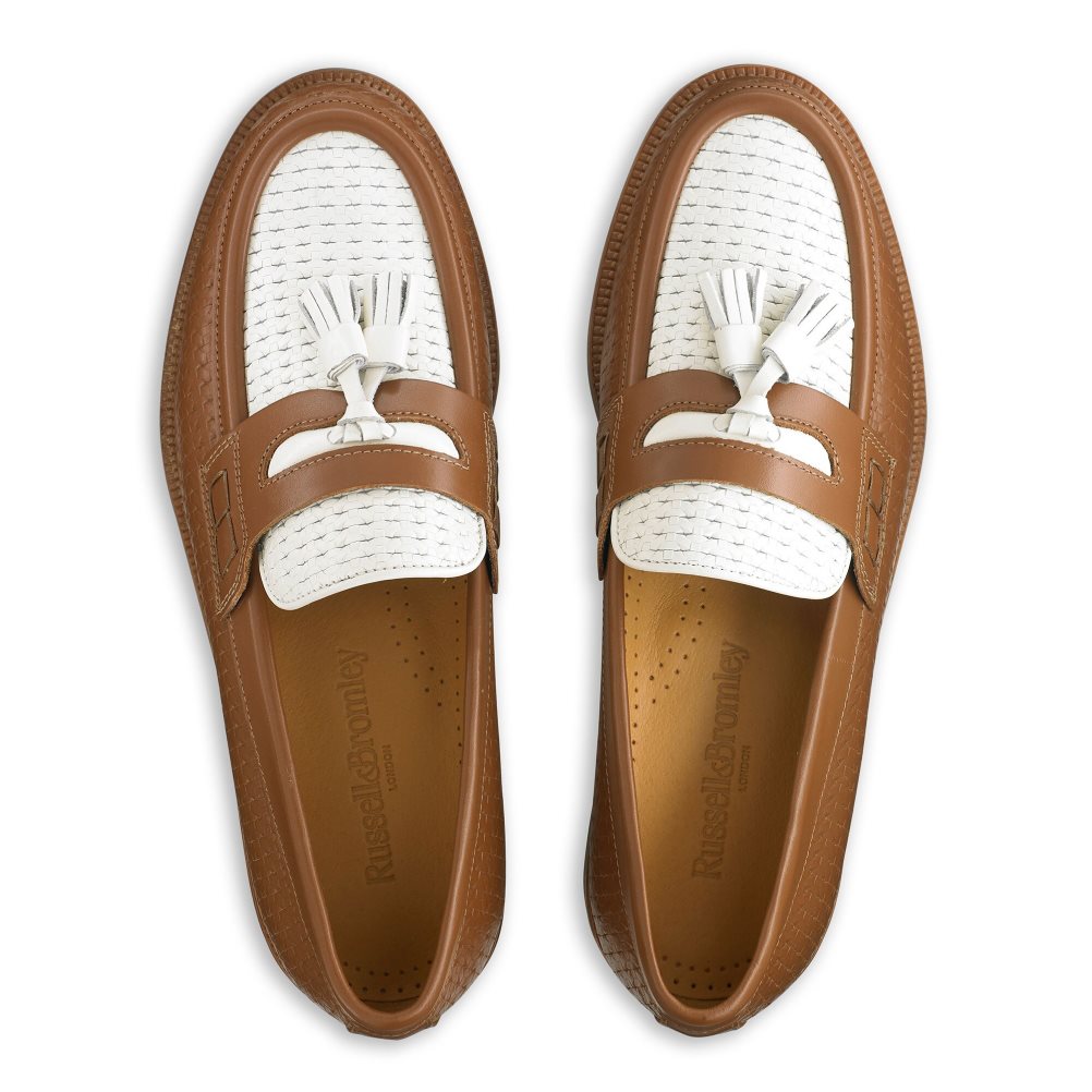 Brown Russell And Bromley Keeble 4 Tassel College Men's Formal Shoes | CA-2890S