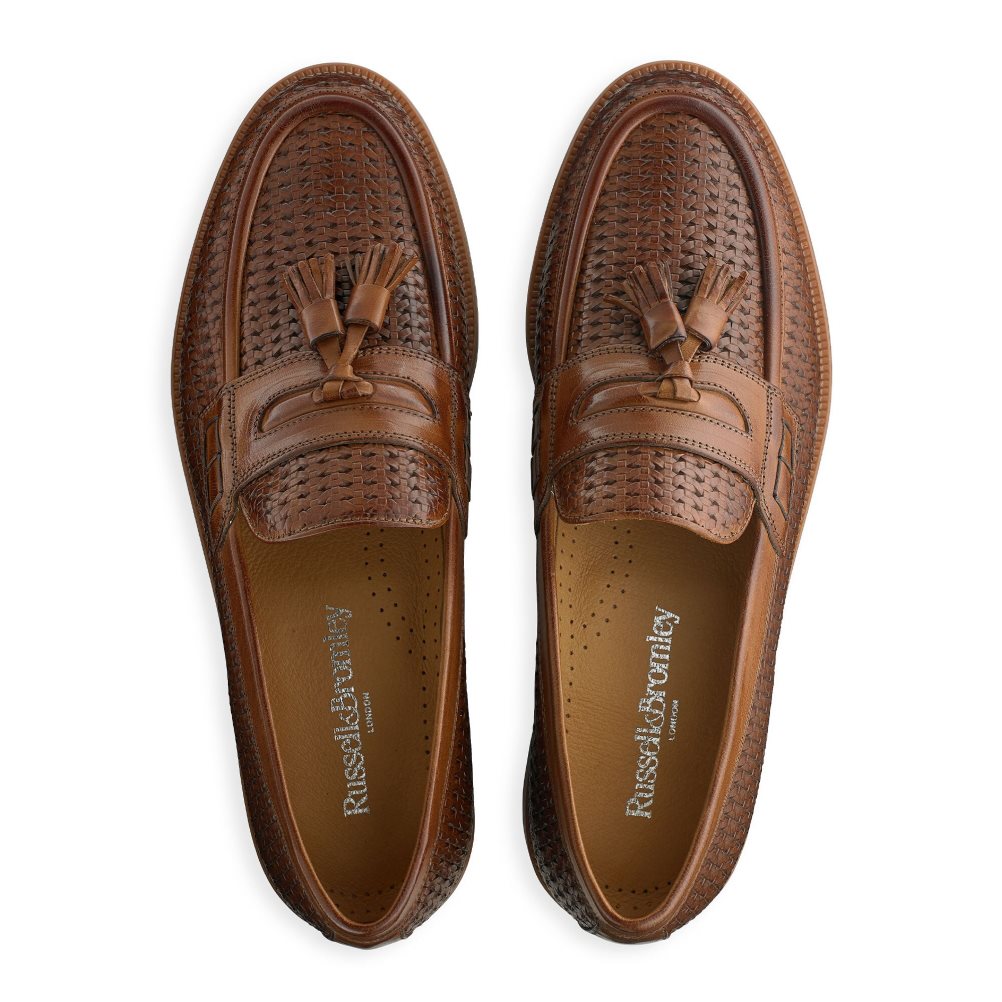 Brown Russell And Bromley Keeble 4 Tassel College Men's Formal Shoes | CA-8304M