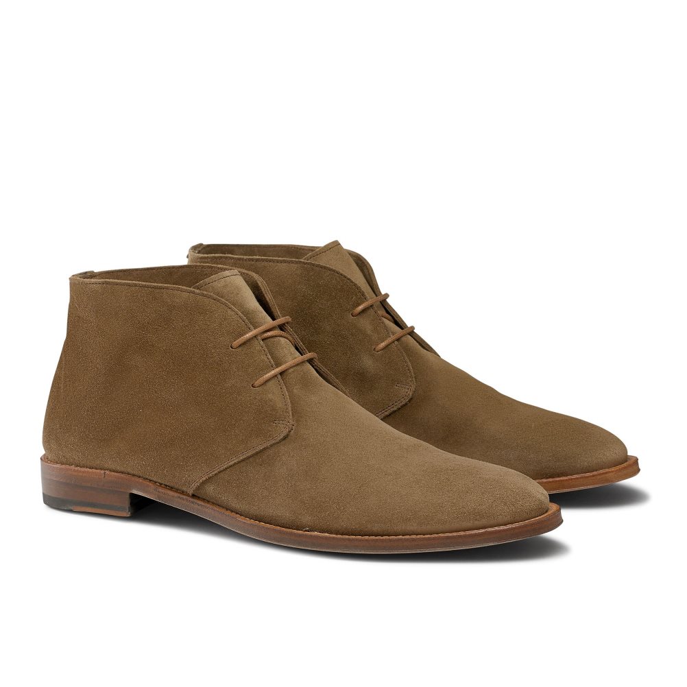 Brown Russell And Bromley Pall Mall Unlined Men's Chukka Boots | CA-3708E