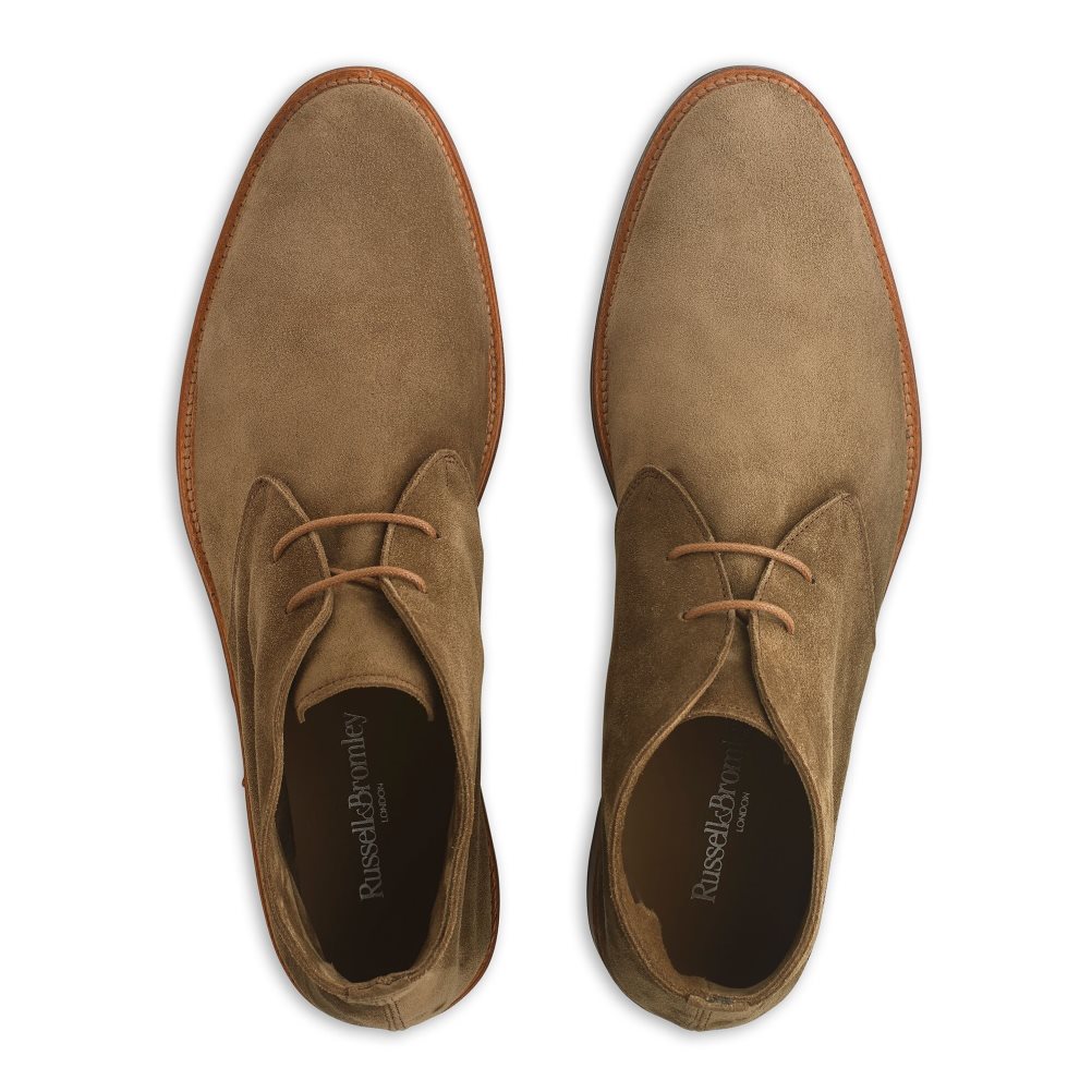 Brown Russell And Bromley Pall Mall Unlined Men's Chukka Boots | CA-3708E