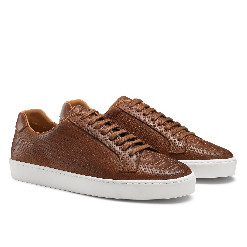 Brown Russell And Bromley Park Run Low-top Men's Sneakers | CA-8312N