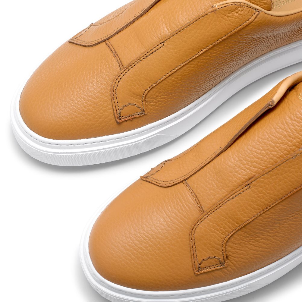 Brown Russell And Bromley Slipway Laceless Men's Sneakers | CA-5281I