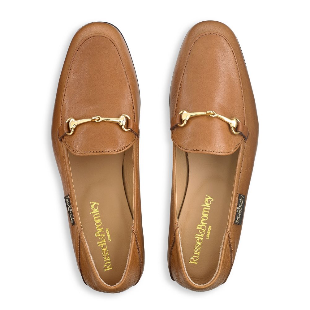 Brown Russell And Bromley Snaffle Women's Loafers | CA-5923F