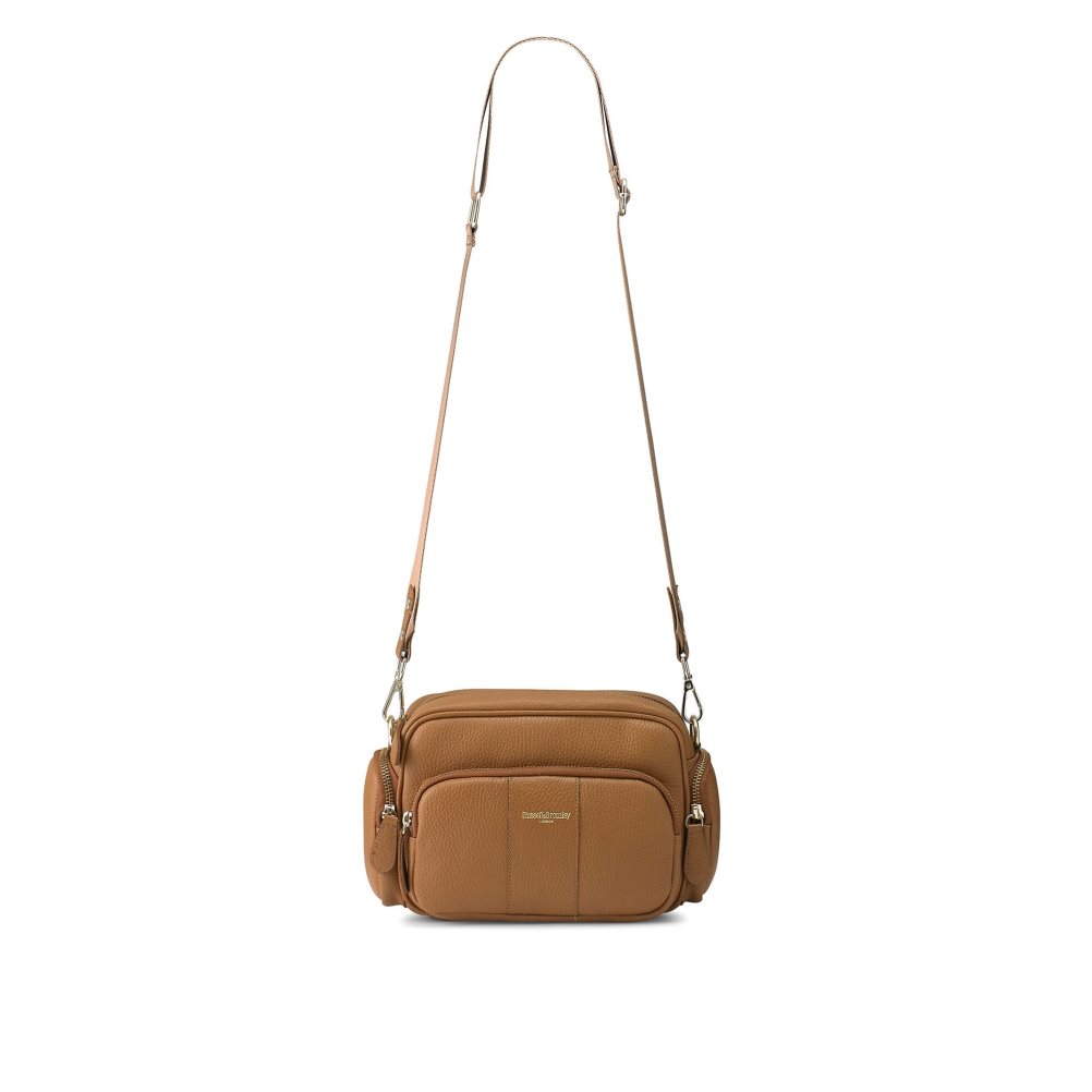 Brown Russell And Bromley Snapshot Multi-pocket Women's Crossbody Bags | CA-3617C