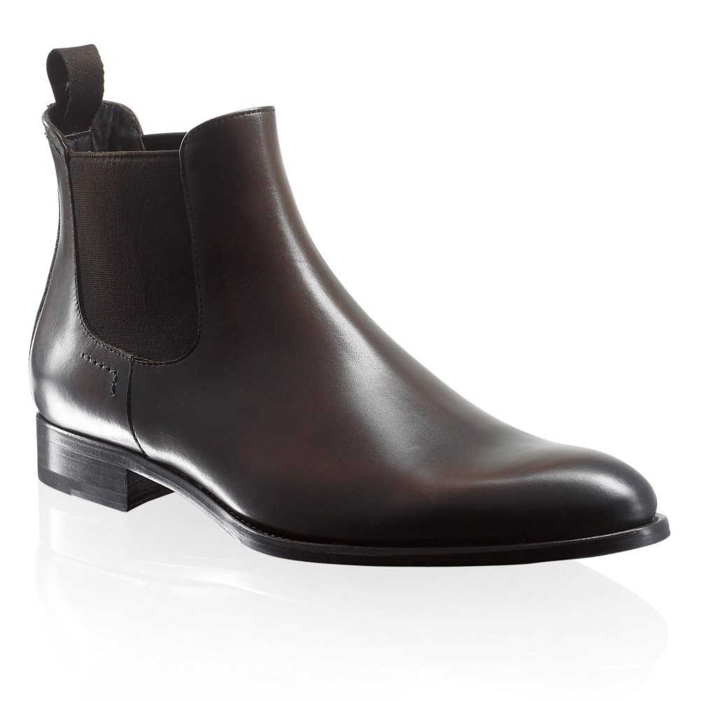 Chocolate Russell And Bromley Beechwood Classic Men's Chelsea Boots | CA-1247Z