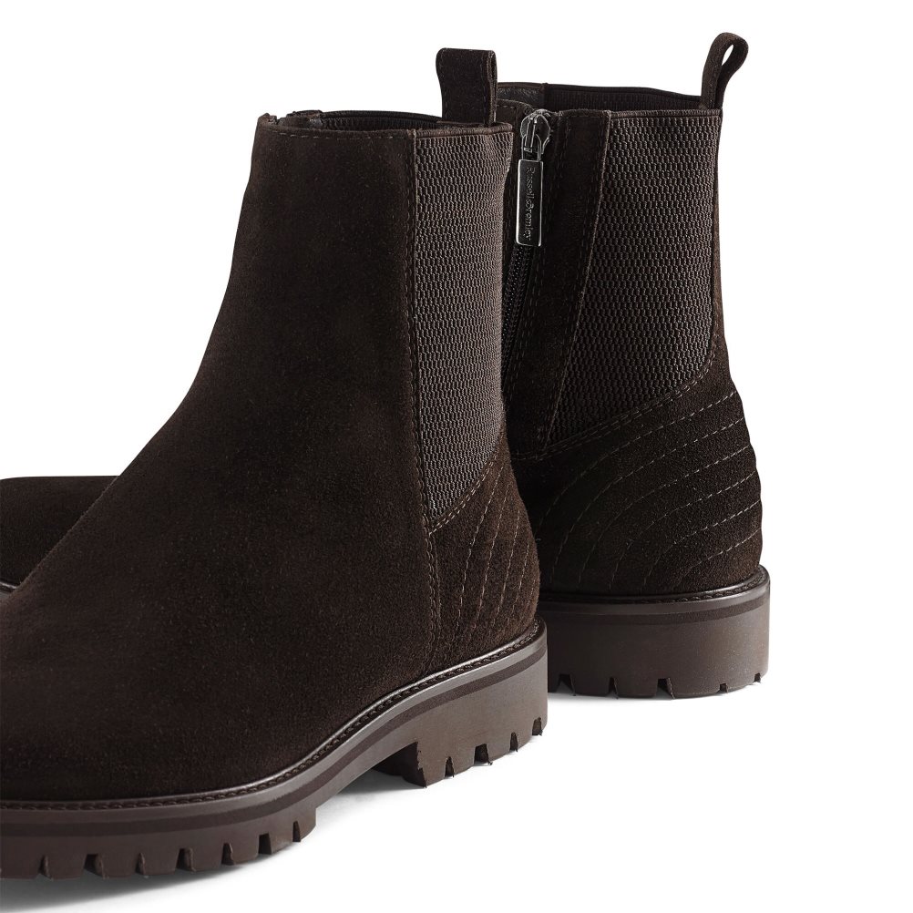 Chocolate Russell And Bromley Brando Men's Chelsea Boots | CA-3912D