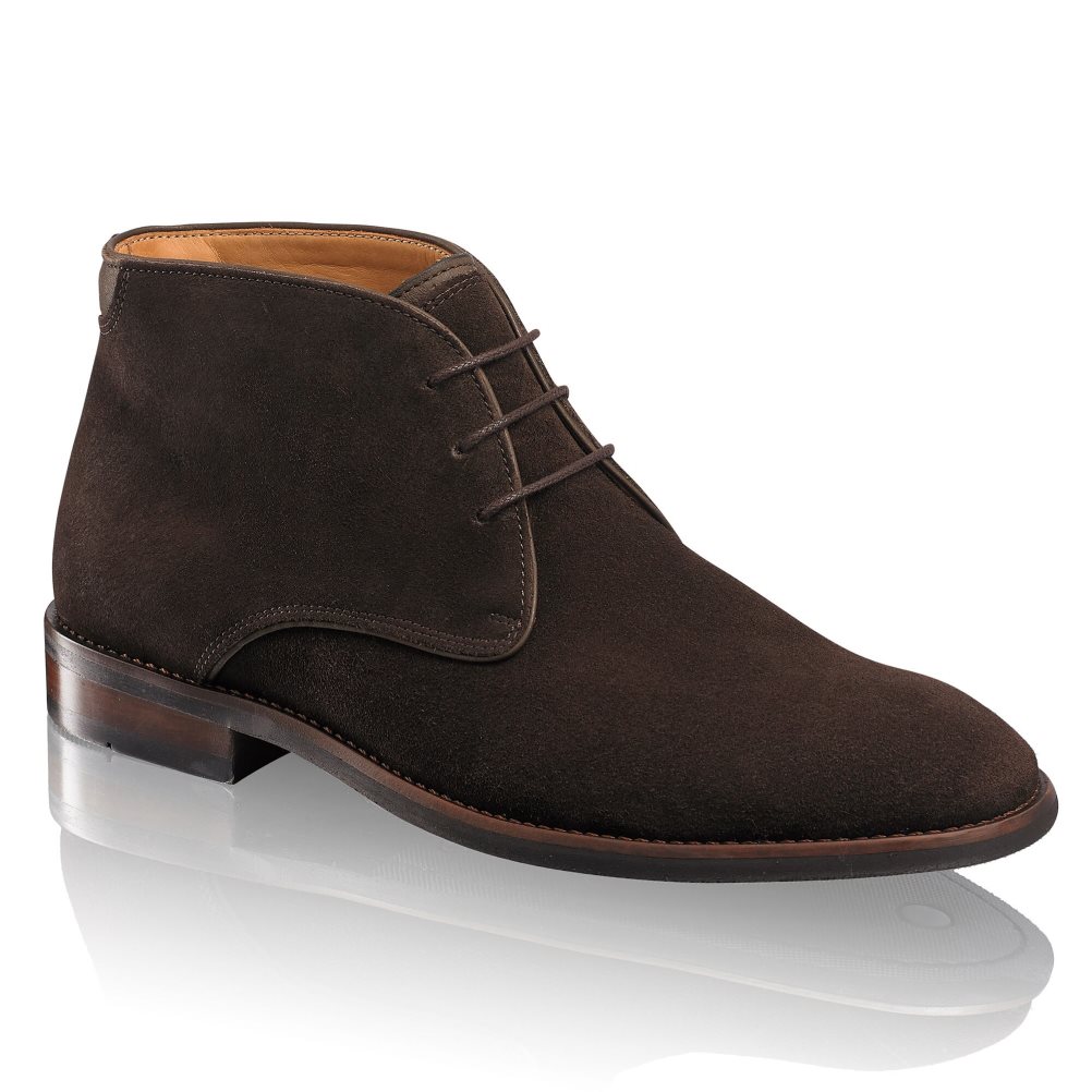 Chocolate Russell And Bromley Classic Men's Desert Boots | CA-4321A