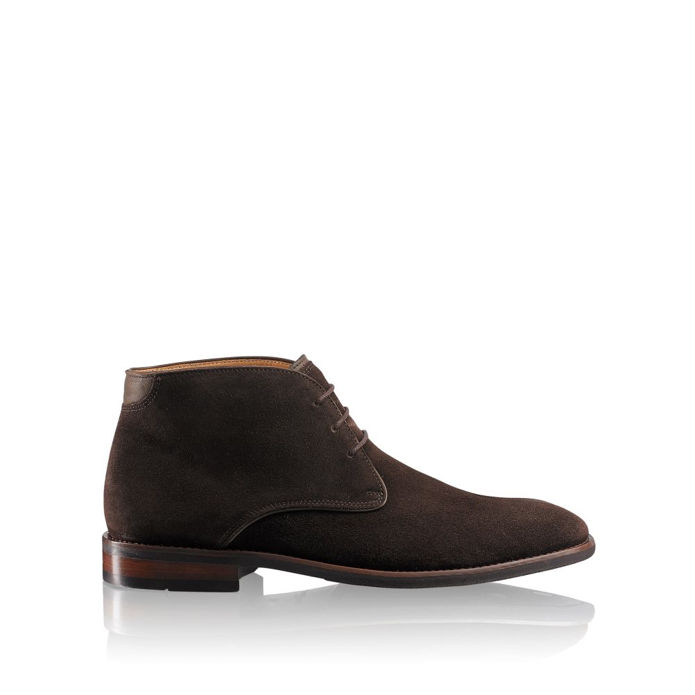 Chocolate Russell And Bromley Classic Men\'s Desert Boots | CA-4321A