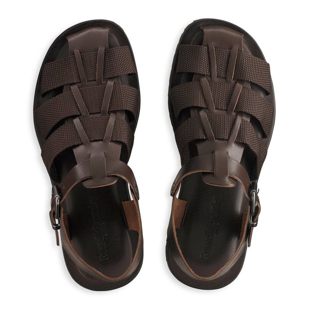 Chocolate Russell And Bromley Fab Fisher Men's Casual Shoes | CA-0739I