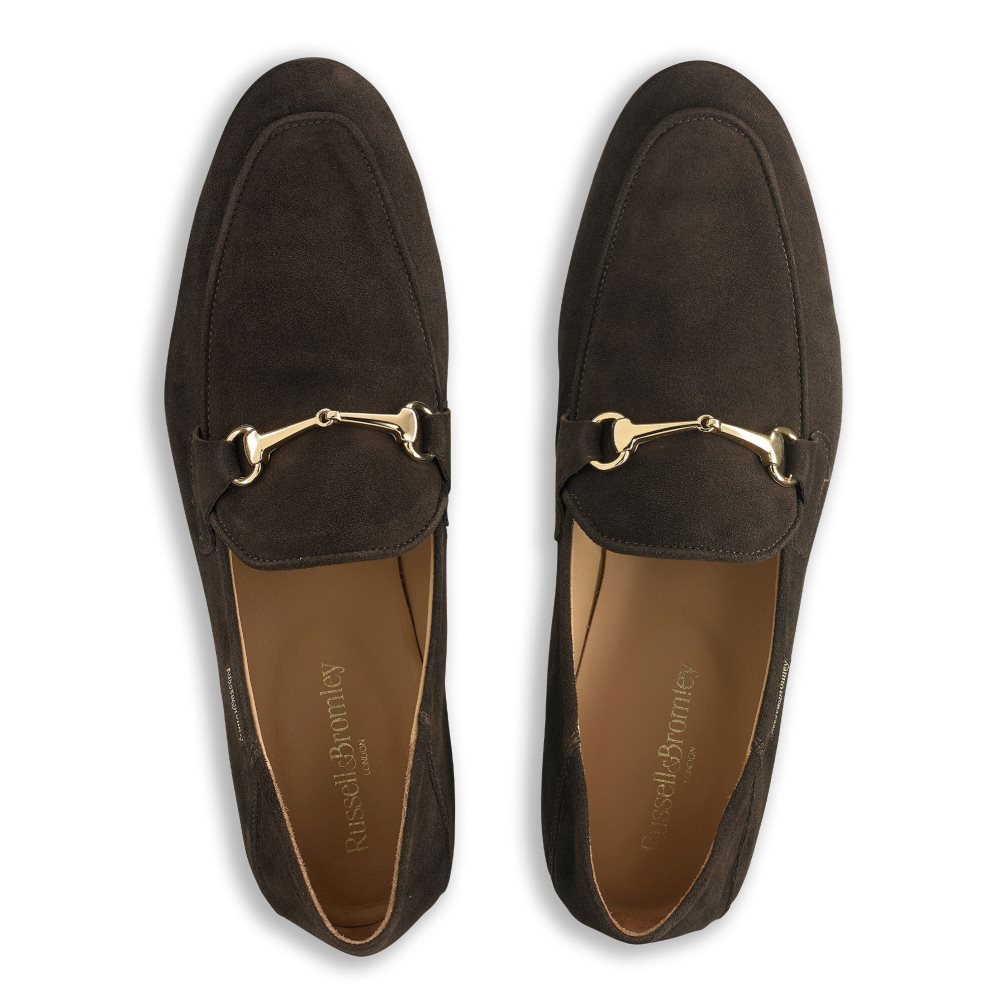 Chocolate Russell And Bromley Loafer M Snaffle Men's Formal Shoes | CA-4703G