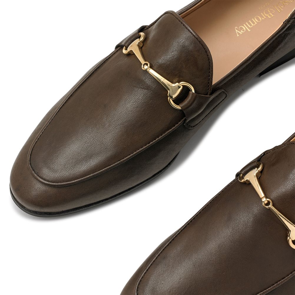 Chocolate Russell And Bromley Loafer M Snaffle Men's Formal Shoes | CA-5876K