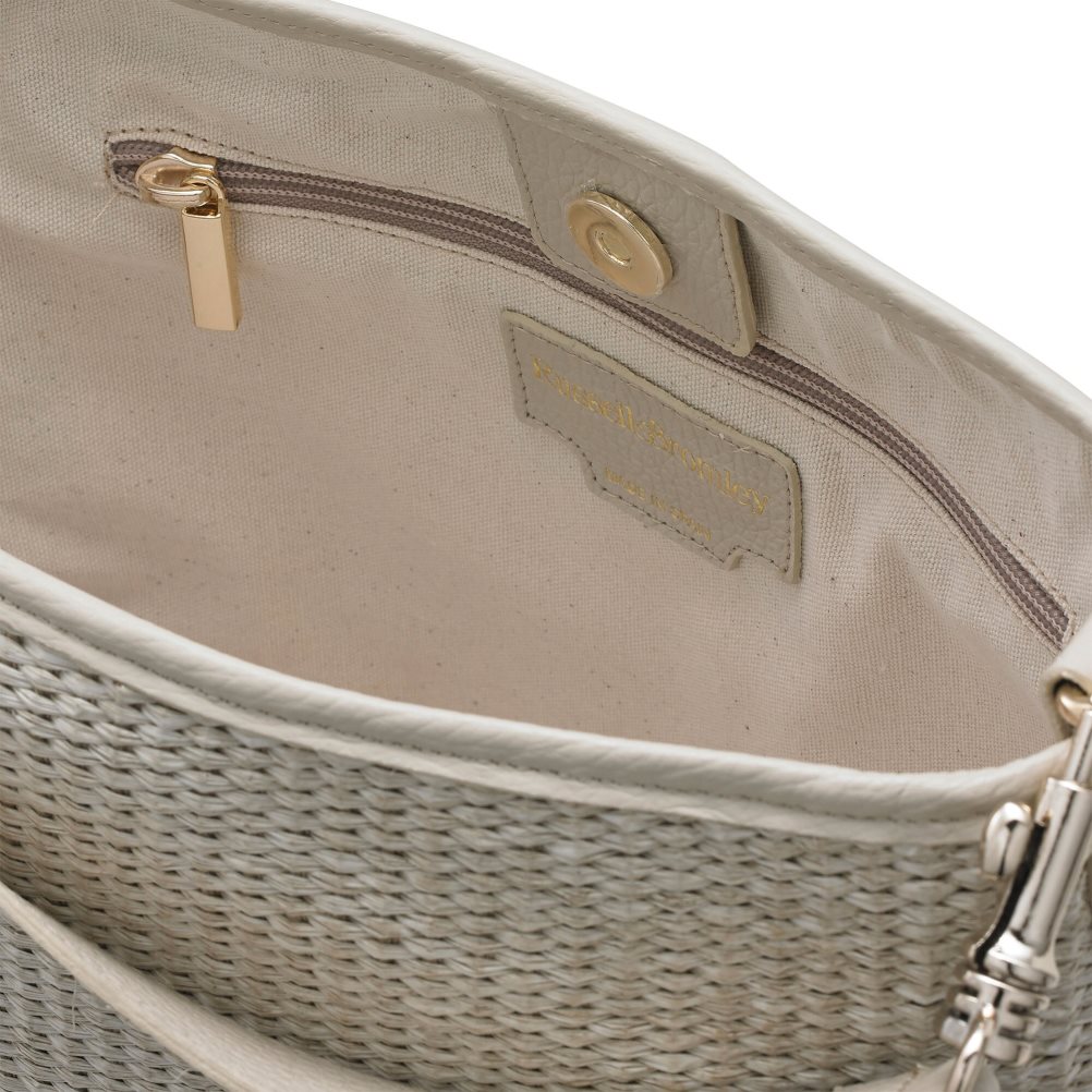 Cream Russell And Bromley Getaway Soft Grab Women's Crossbody Bags | CA-4067K