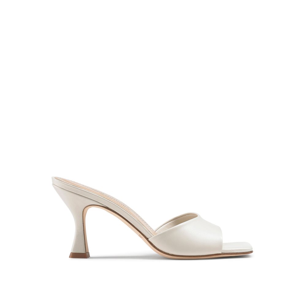 Cream Russell And Bromley Mojito 90’s Heeled Women\'s Mules | CA-1502N