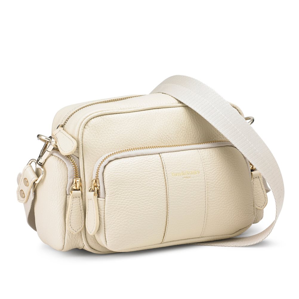 Cream Russell And Bromley Snapshot Multi-pocket Women's Crossbody Bags | CA-4139D