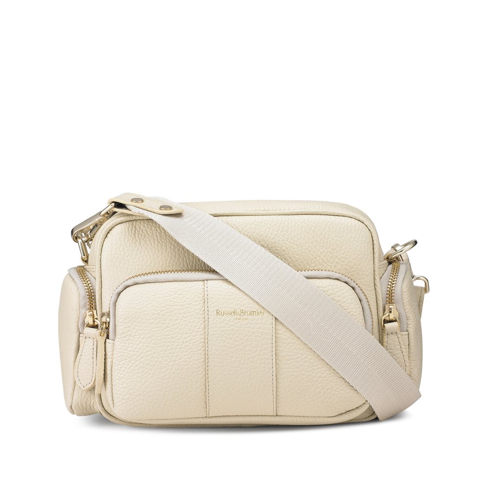Cream Russell And Bromley Snapshot Multi-pocket Women\'s Crossbody Bags | CA-4139D