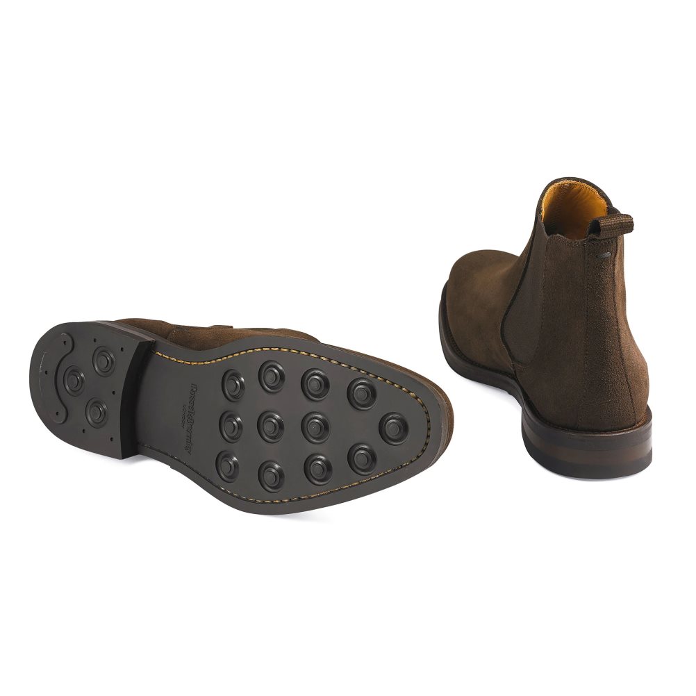 Dark Brown Russell And Bromley Burlington Men's Chelsea Boots | CA-8092U