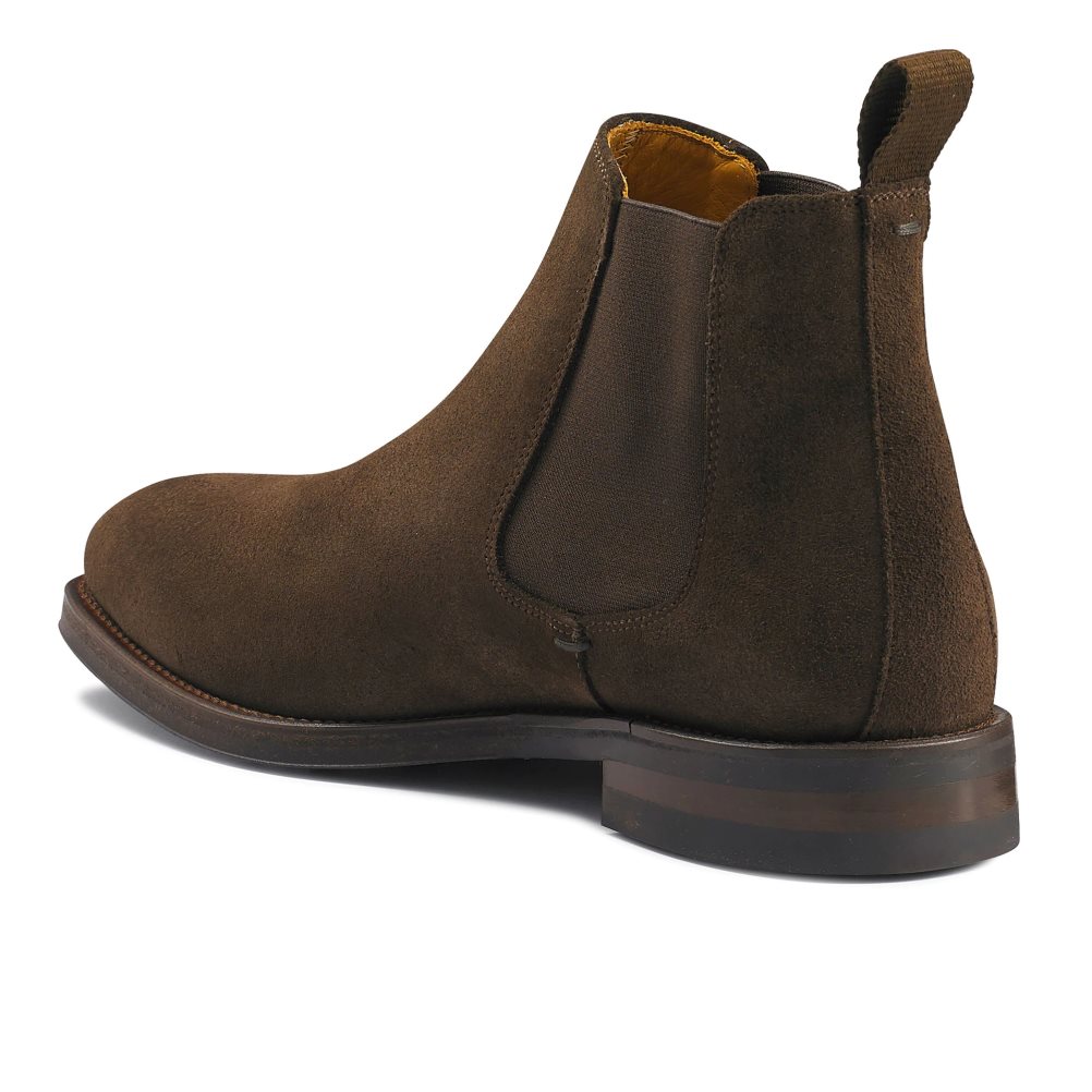 Dark Brown Russell And Bromley Burlington Men's Chelsea Boots | CA-8092U