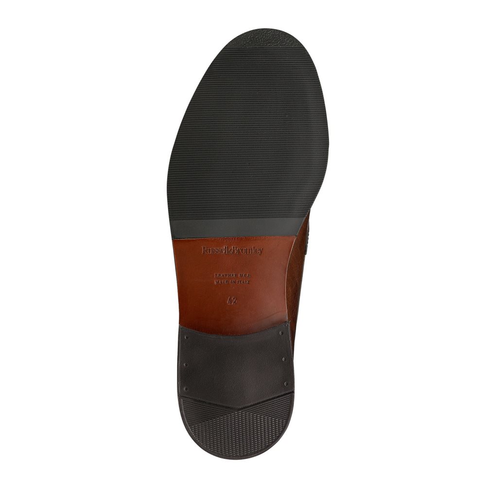 Dark Brown Russell And Bromley Keeble 4 Tassel College Men's Formal Shoes | CA-5043S