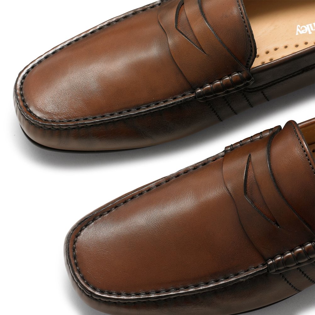 Dark Brown Russell And Bromley Soft Wear+ Driver Men's Formal Shoes | CA-6958K