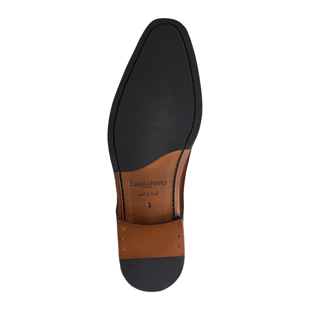 Dark Brown Russell And Bromley Spectrum Toe-cap Derby Men's Formal Shoes | CA-2359S