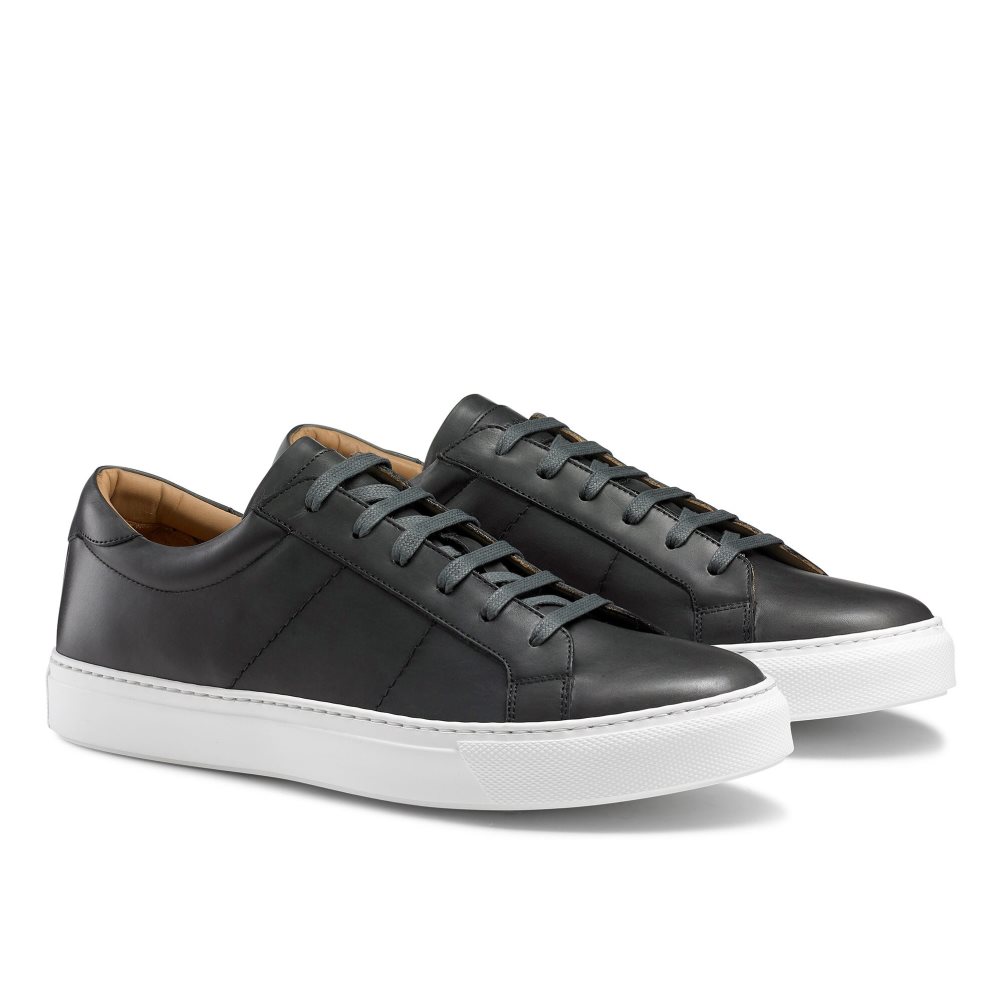 Dark Grey Russell And Bromley Realtime Luxury Men's Sneakers | CA-5491X