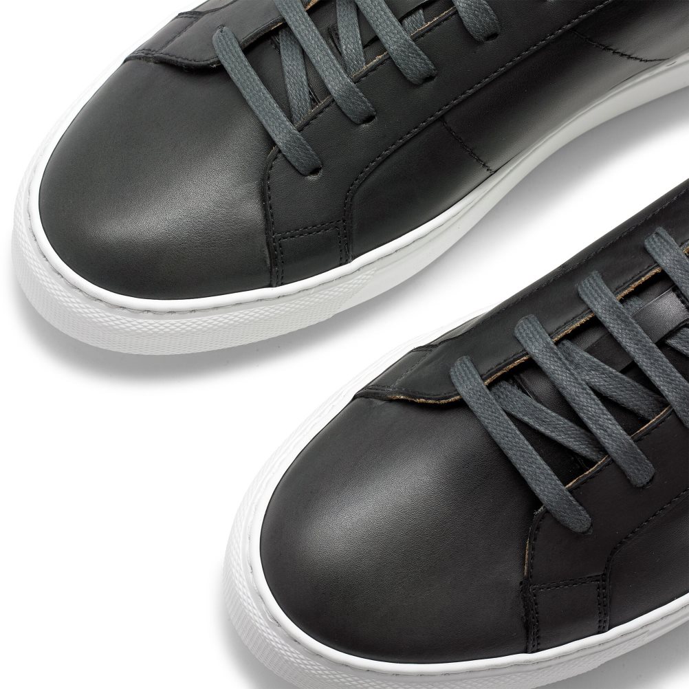Dark Grey Russell And Bromley Realtime Luxury Men's Sneakers | CA-5491X