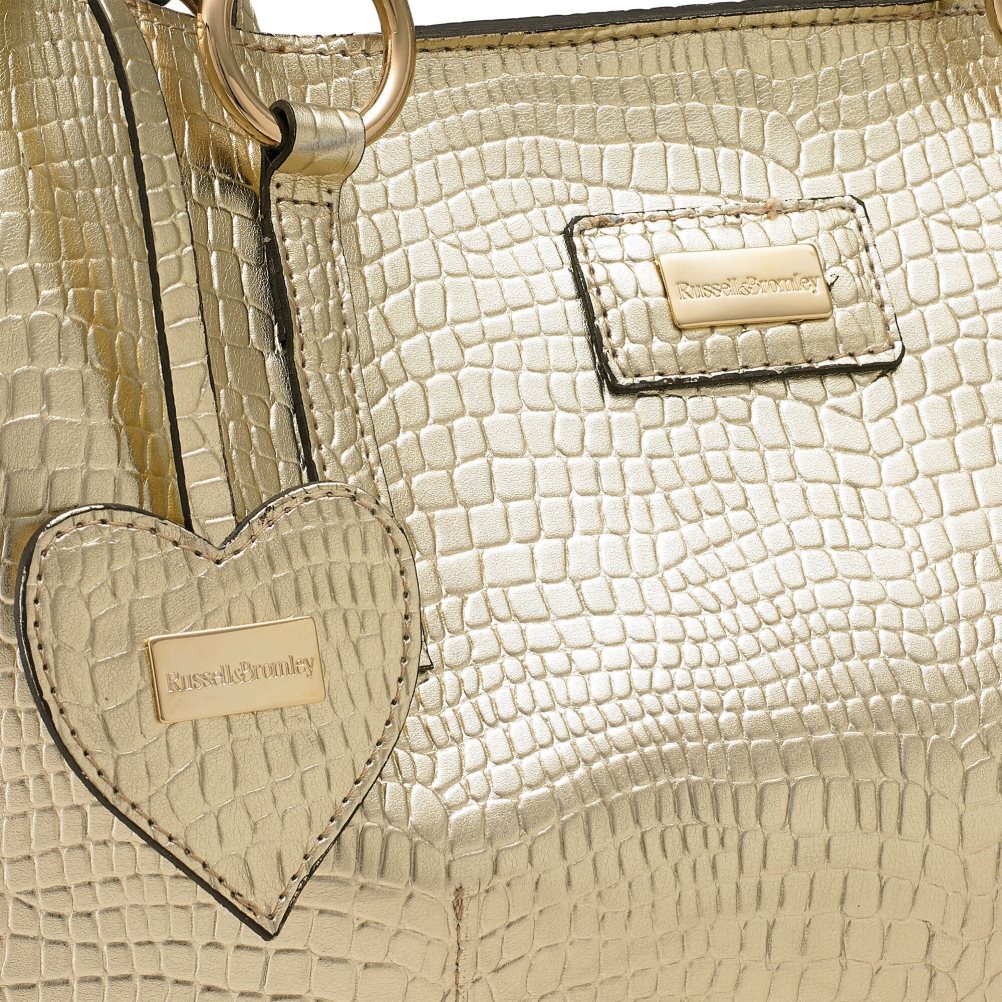 Gold Russell And Bromley Cabana Oversized Shopper Women's Tote Bags | CA-7238H