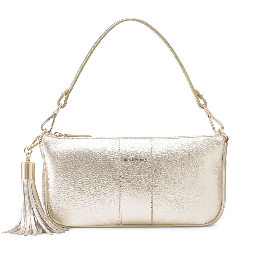 Gold Russell And Bromley Paris Slim Baguette Women\'s Tote Bags | CA-3675H